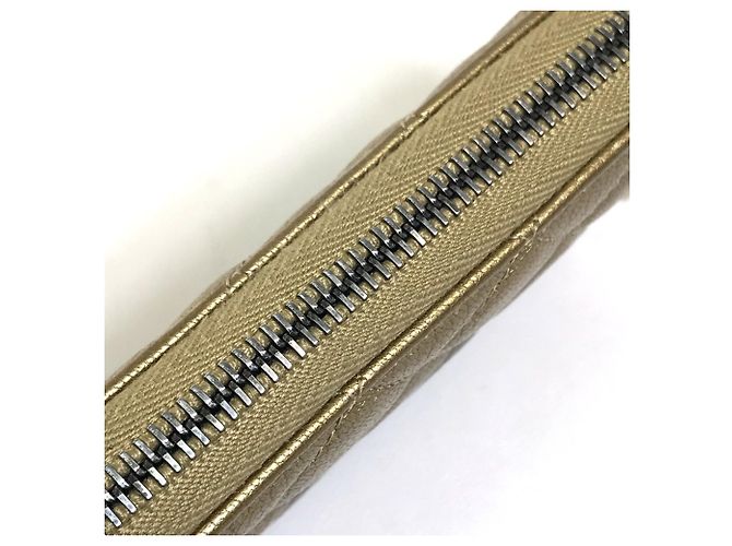 Cartera Larga Matelassé Gradiente Chanel Castaño Dorado - vista 8