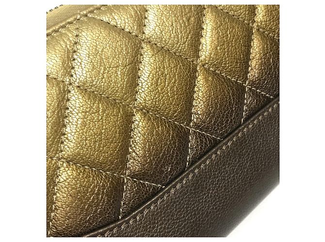 Cartera Larga Matelassé Gradiente Chanel Castaño Dorado - vista 9