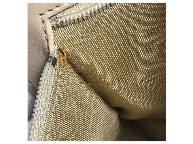 Cartera de Cadena de Cordero Beige Chanel - vista 15