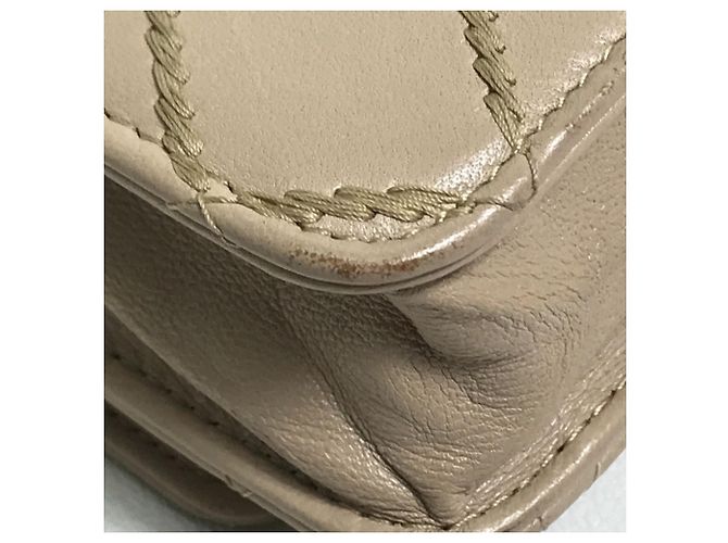 Cartera de Cadena de Cordero Beige Chanel - vista 5
