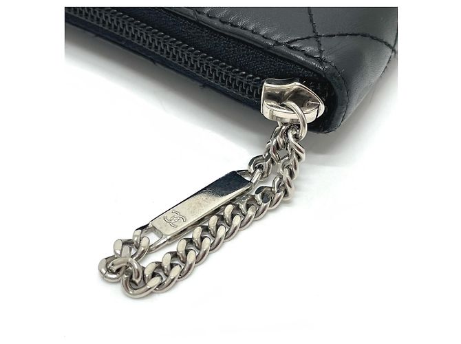 Cartera Larga Línea Cambon de Chanel Negro Rosa - vista 6