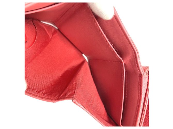 Chanel Lachsrosa Tri-Fold Geldbörse Pink - Ansicht 10
