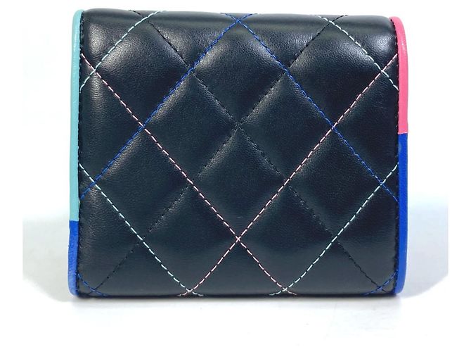 Cartera compacta pequeña Chanel CC Coco Mark Negro - vista 3