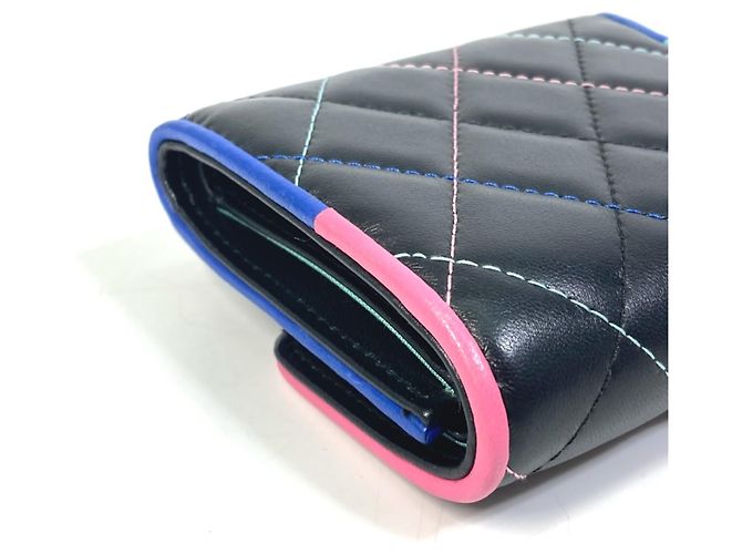 Cartera compacta pequeña Chanel CC Coco Mark Negro - vista 6