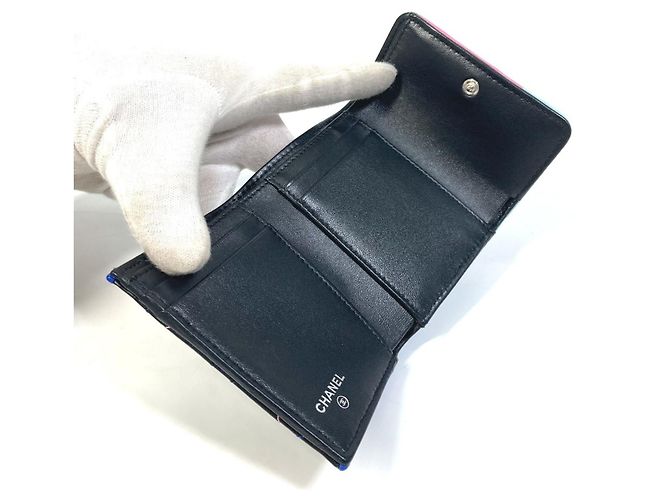 Cartera compacta pequeña Chanel CC Coco Mark Negro - vista 7