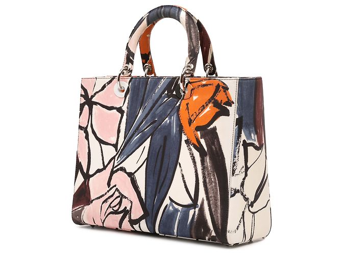 Lady Dior Dior Multi Grande Tela Floreale Graffiti Lady D Lite Multicolore - vista 2