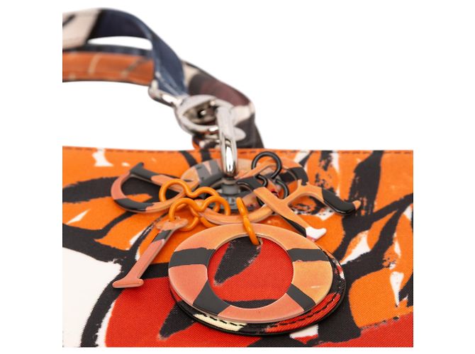Lady Dior Dior Multi Grande Tela Floreale Graffiti Lady D Lite Multicolore - vista 9