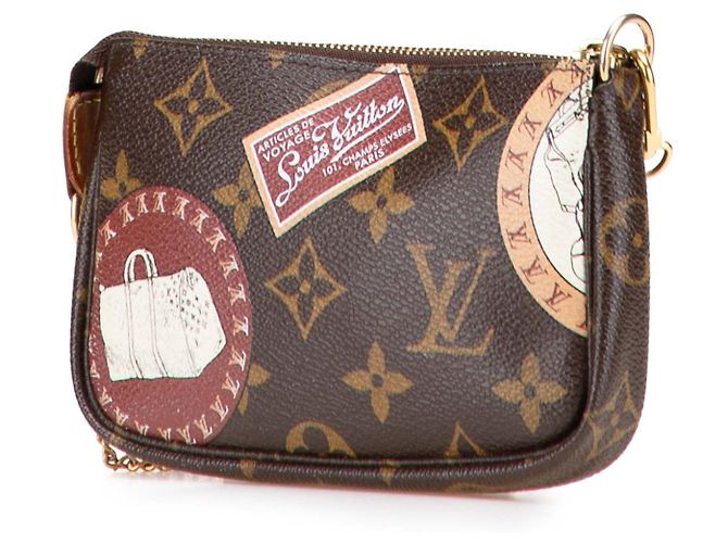 Mini Pochette Accessoires Monogramma Marrone Louis Vuitton - vista 2