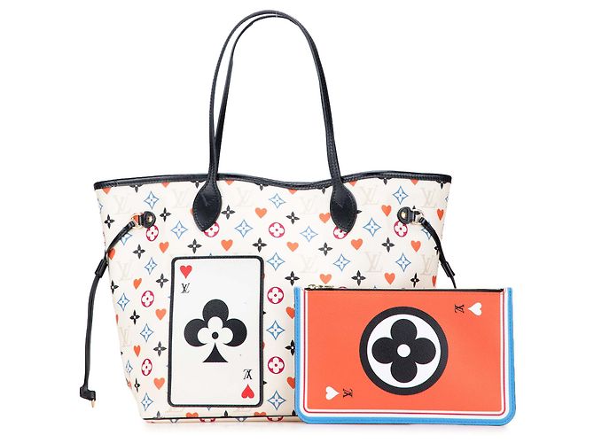 Louis Vuitton Monogram Bianco Game On Neverfull MM - vista 10