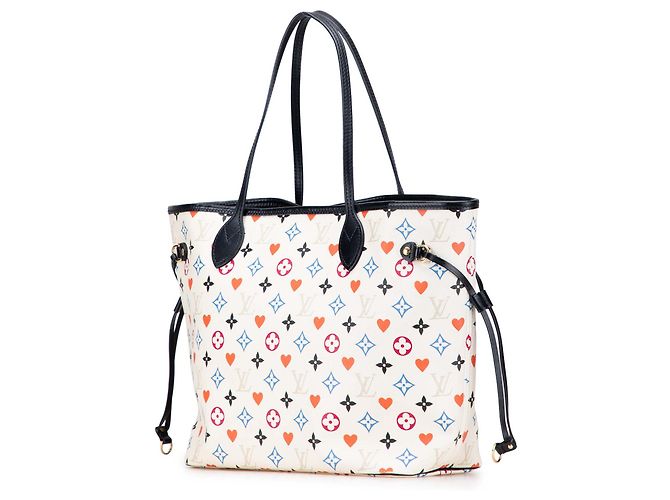 Louis Vuitton Monogram Bianco Game On Neverfull MM - vista 2