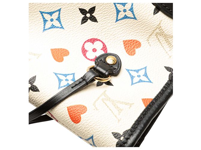 Louis Vuitton Monogram Bianco Game On Neverfull MM - vista 8