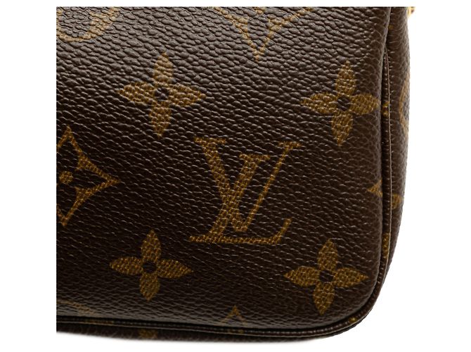 Mini Pochette Accessoires Monogramma Marrone Louis Vuitton - vista 6