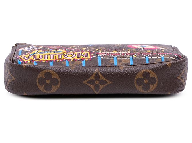 Mini Pochette Accessoires Vivienne Natale in Monogramma Marrone Louis Vuitton - vista 3