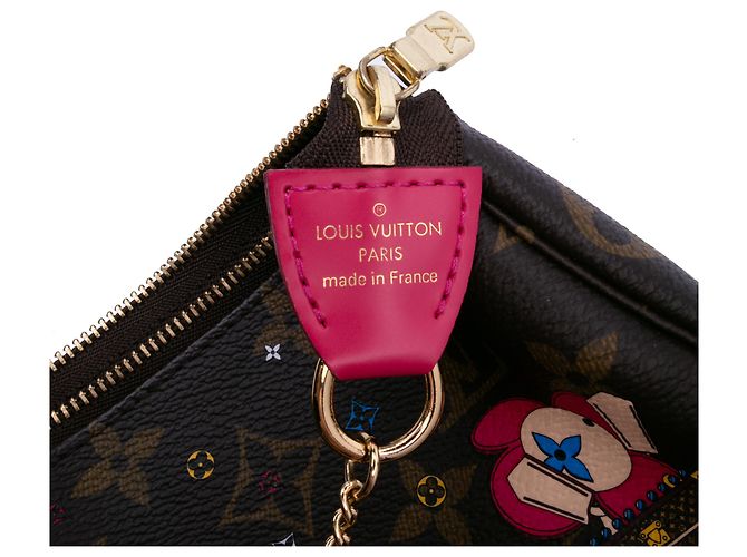 Mini Pochette Accessoires Vivienne Natale in Monogramma Marrone Louis Vuitton - vista 5