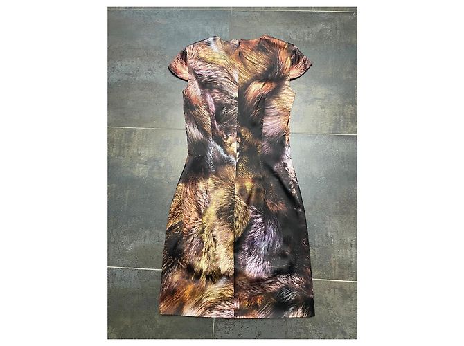 Vestido Alexander McQueen de seda 38IT Multicolor - vista 3