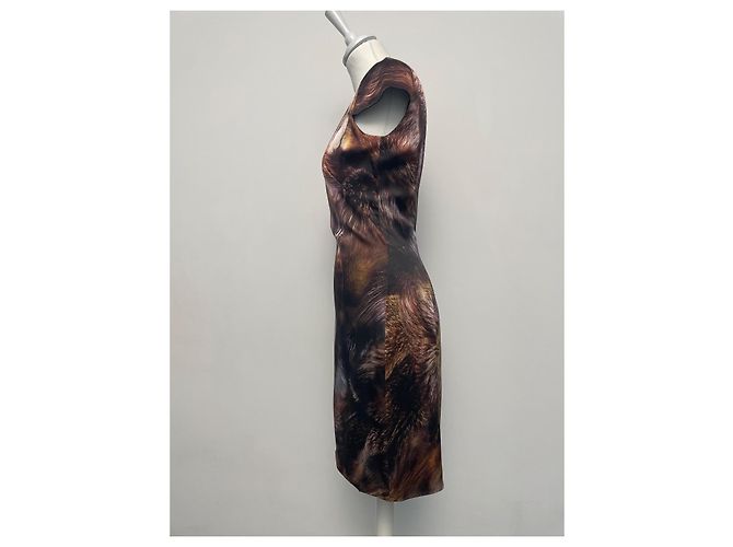 Vestido Alexander McQueen de seda 38IT Multicolor - vista 5