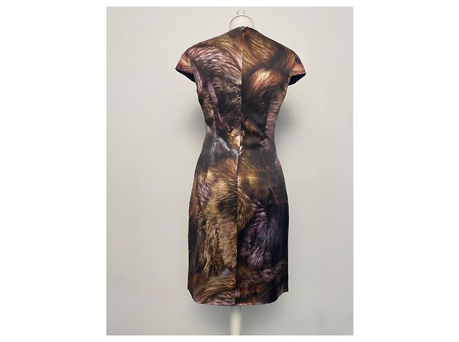 Vestido Alexander McQueen de seda 38IT Multicolor - vista 6