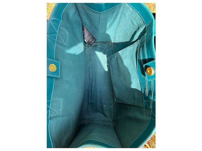Borsa tote Sandro in pelle blu - vista 12