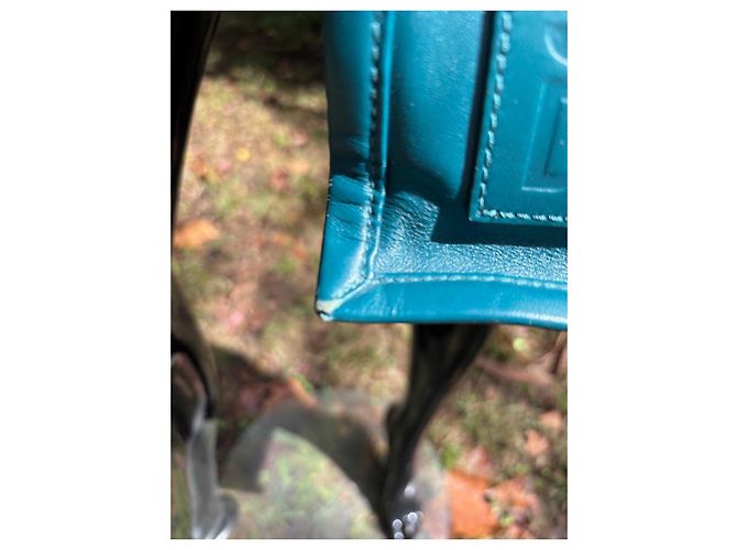 Borsa tote Sandro in pelle blu - vista 4