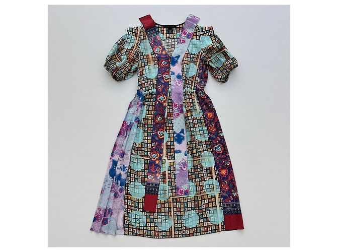 Vestido de seda estampado Marc Jacobs Multicolor - vista 3