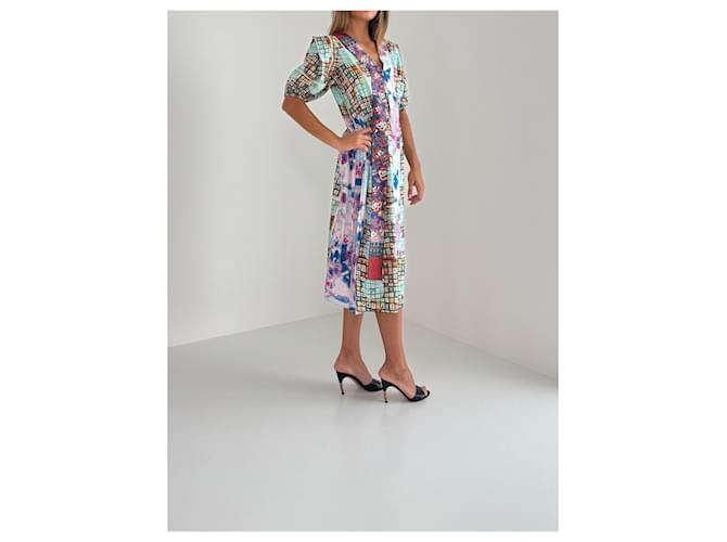 Vestido de seda estampado Marc Jacobs Multicolor - vista 4