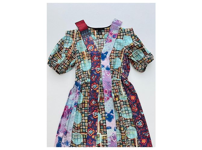 Vestido de seda estampado Marc Jacobs Multicolor - vista 7