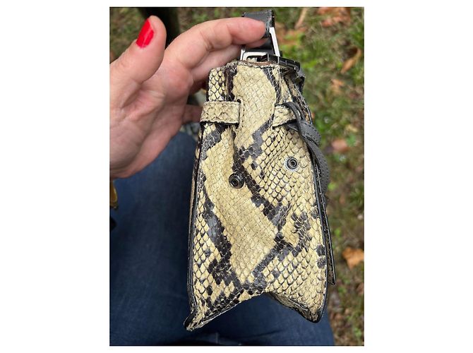 Zadig & Voltaire Optimist bag beige python pattern leather - view 10