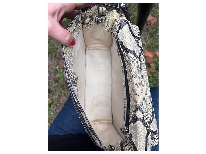 Zadig & Voltaire Optimist bag beige python pattern leather - view 13