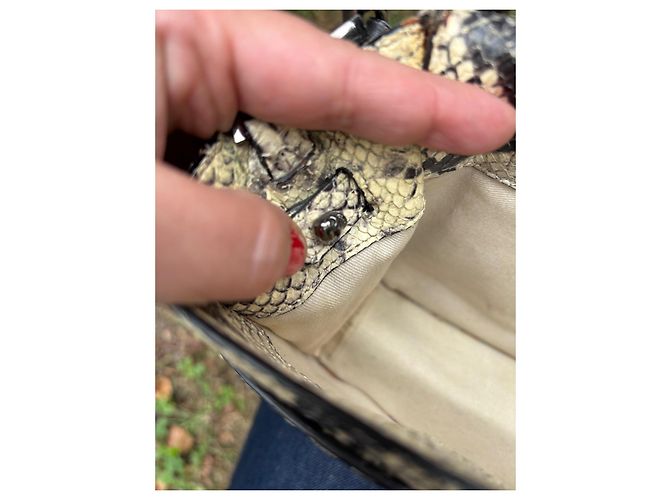 Zadig & Voltaire Optimist bag beige python pattern leather - view 15