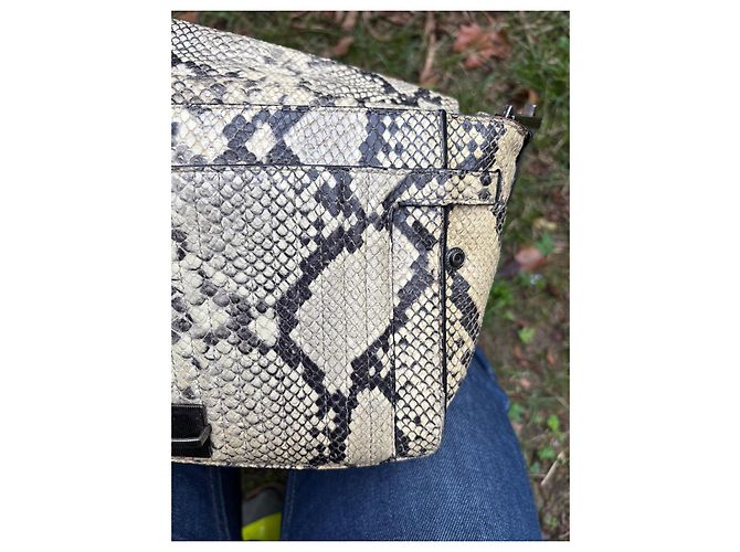 Zadig & Voltaire Optimist bag beige python pattern leather - view 18