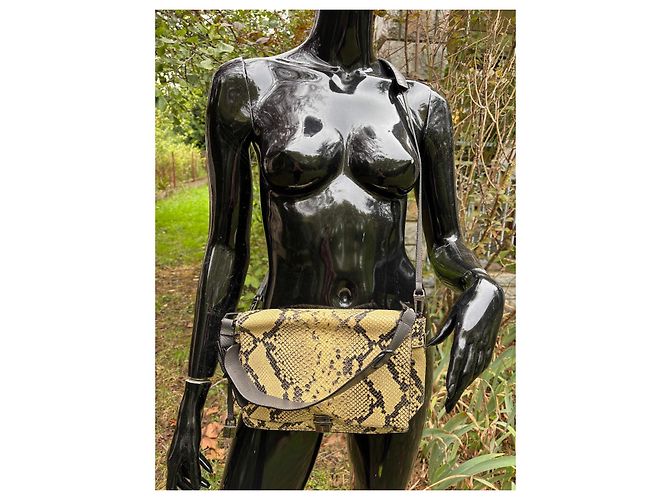 Zadig & Voltaire Optimist bag beige python pattern leather - view 3