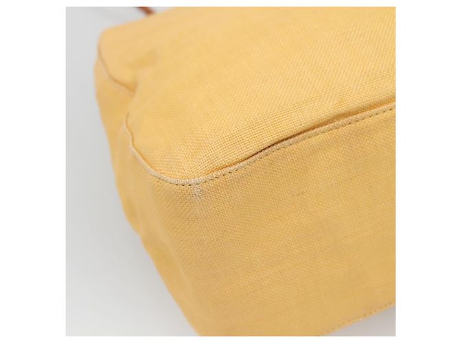 Borsa a Spalla Gianni Versace in Tela e Pelle Giallo Oro Auth bs28971 D'oro - vista 16