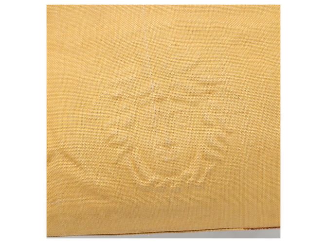 Borsa a Spalla Gianni Versace in Tela e Pelle Giallo Oro Auth bs28971 D'oro - vista 17