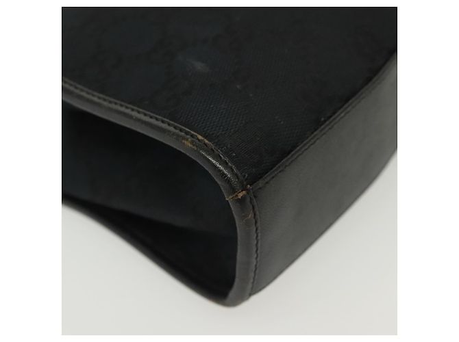 Borsa a mano Jackie in tela GG Gucci Nero Argento 002 1065 Auth ep10213 - vista 15