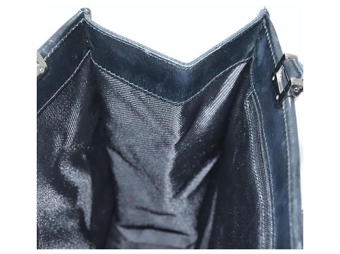 Borsa a mano Jackie in tela GG Gucci Nero Argento 002 1065 Auth ep10213 - vista 19