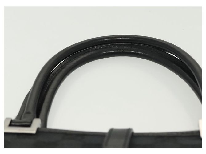 Borsa a mano Jackie in tela GG Gucci Nero Argento 002 1065 Auth ep10213 - vista 8