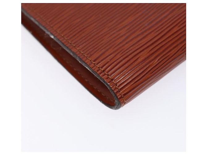 LOUIS VUITTON Epi Pochette Accesorios Pouch Marrón M52953 Auth hk2893 Castaño - vista 14