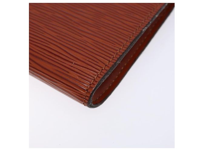 LOUIS VUITTON Epi Pochette Accesorios Pouch Marrón M52953 Auth hk2893 Castaño - vista 15