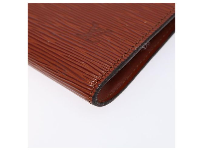 LOUIS VUITTON Epi Pochette Accesorios Pouch Marrón M52953 Auth hk2893 Castaño - vista 9