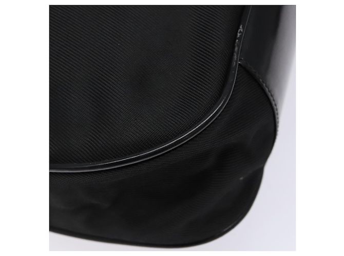 Borsa a Spalla Gucci Bamboo Nylon Nero Argento 001 1553 1577 Auth bs28640 - vista 16