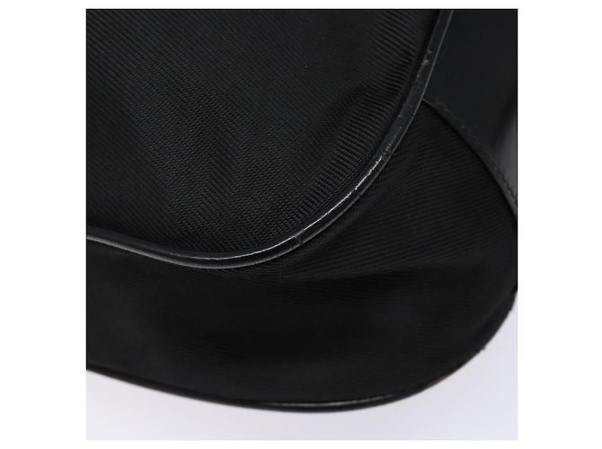 Borsa a Spalla Gucci Bamboo Nylon Nero Argento 001 1553 1577 Auth bs28640 - vista 9