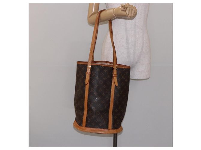 LOUIS VUITTON Borsa a Spalla Monogram Bucket GM M42236 LV Auth 138786 Monogramma - vista 24