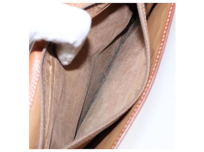 Céline Borsa a Spalla in Tela Macadam CELINE in Pelle PVC Marrone Oro Auth ki5877 D'oro - vista 10