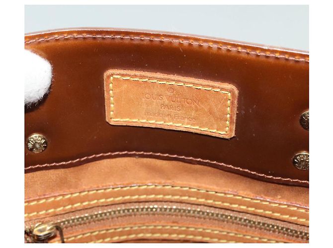LOUIS VUITTON Borsa a Mano Monogram Vernis Reade MM Bronzo M91143 LV Auth 137924 - vista 18