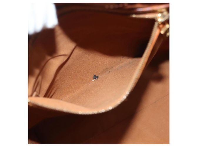 LOUIS VUITTON Borsa a Mano Monogram Vernis Reade MM Bronzo M91143 LV Auth 137924 - vista 22