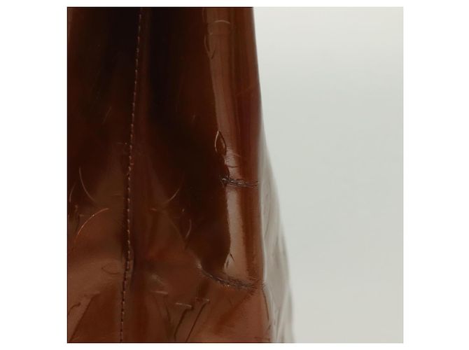 LOUIS VUITTON Borsa a Mano Monogram Vernis Reade MM Bronzo M91143 LV Auth 137924 - vista 4