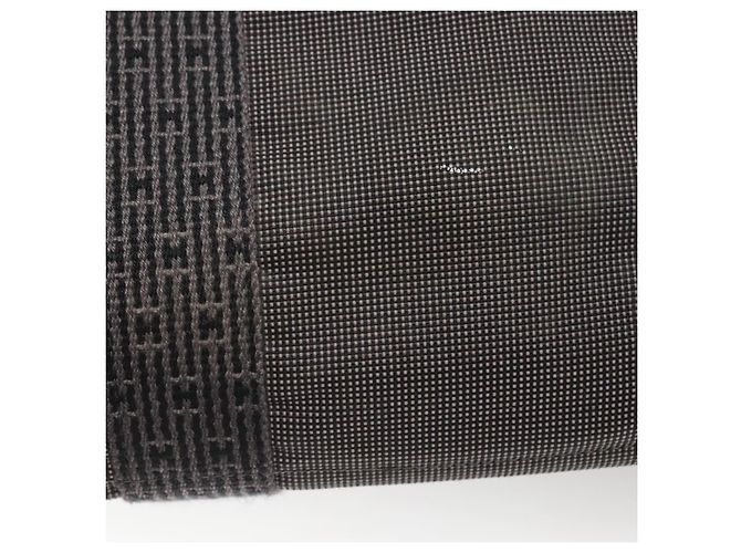 Hermès HERMES Handtasche Her Line MM Canvas Grau Silber Auth 140108 Braun - Ansicht 10