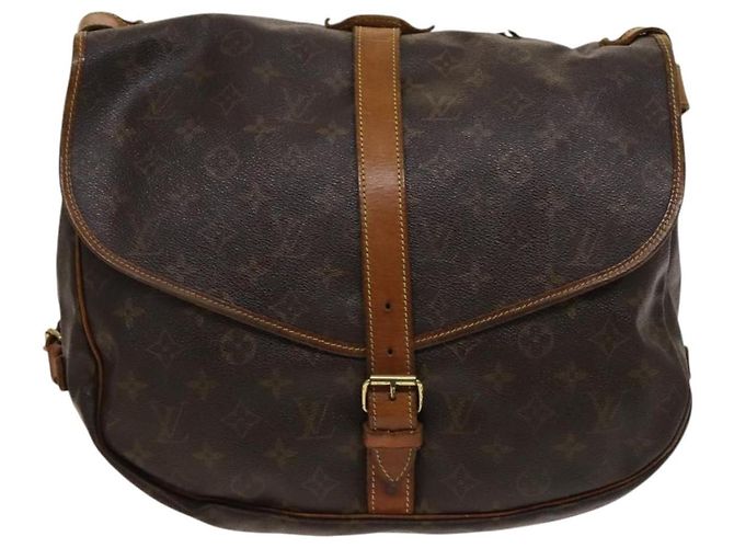 LOUIS VUITTON Borsa a Spalla Monogram Saumur 35 M42254 LV Auth 138785 Monogramma - vista 13