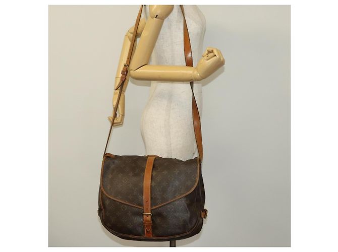 LOUIS VUITTON Borsa a Spalla Monogram Saumur 35 M42254 LV Auth 138785 Monogramma - vista 26