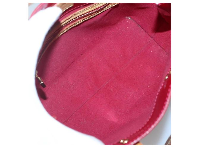 LOUIS VUITTON Handtasche Monogram Vernis Reade PM Pomme D'amour M91990 Auth BA4907 Rot - Ansicht 10